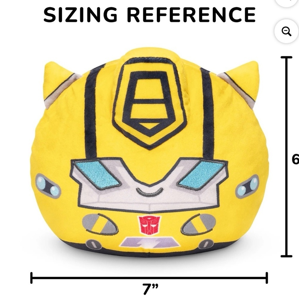 TeeTurtle Transformers Bumblebee & Optimus Prime 6 Inch Reversible Plush Toys - Picture 15 of 15
